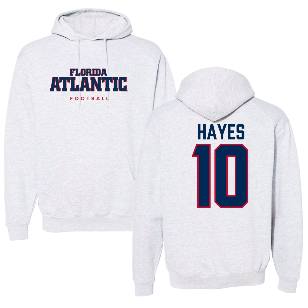 Florida Atlantic University Football Gray Hoodie - #10 Omari Hayes