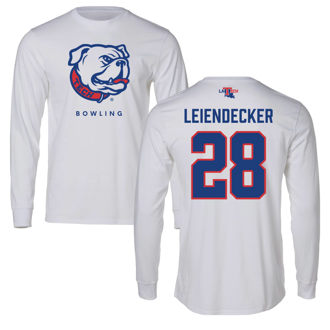 Louisiana Tech University Bowling White Performance Long Sleeve - #28 Abbie Leiendecker