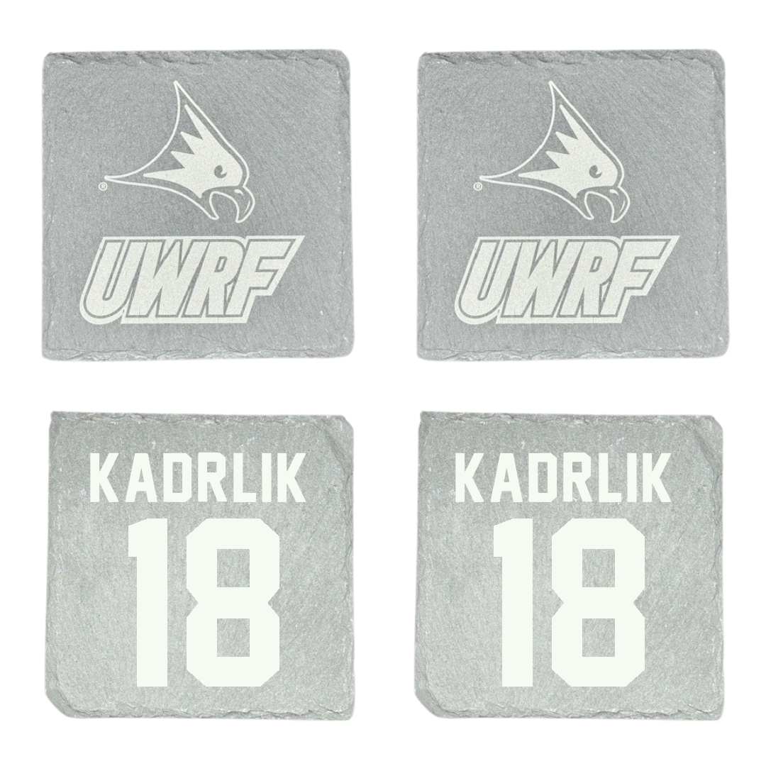 University of Wisconsin-River Falls Ice Hockey Stone Coaster (4 Pack)  - #18 Makenna Kadrlik