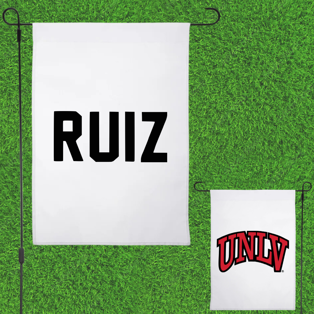 University of Nevada-Las Vegas TF and XC White Garden Flag - Natalia Ruiz