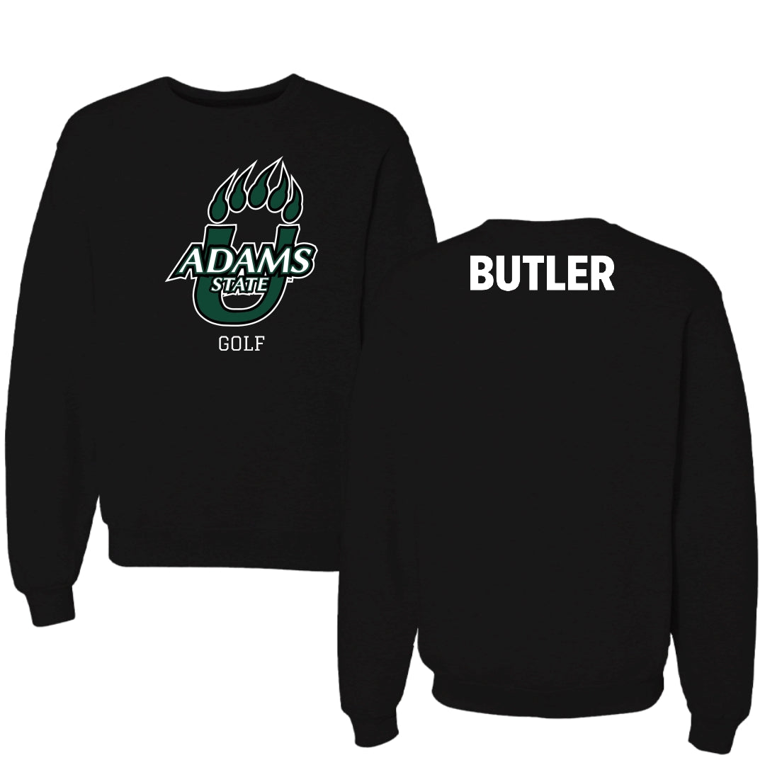 Adams State University Golf Black State Crewneck - Taylor Butler