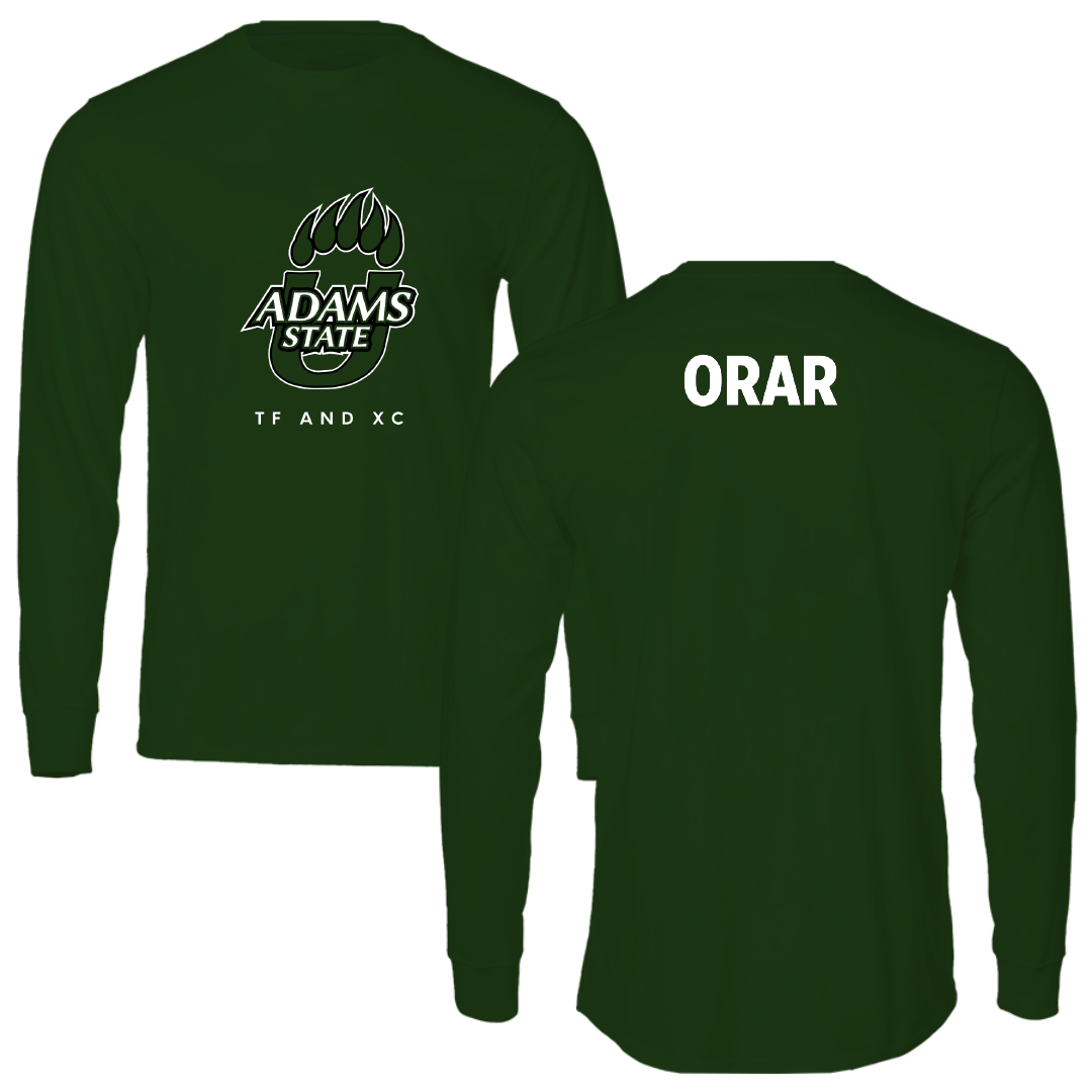 Adams State University TF and XC Forest Green Long Sleeve - Aron Orar