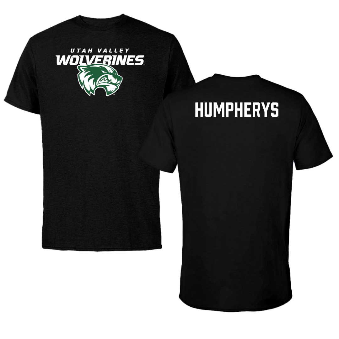 Utah Valley University Wrestling Black Wolverines Tee - Tyson Humpherys