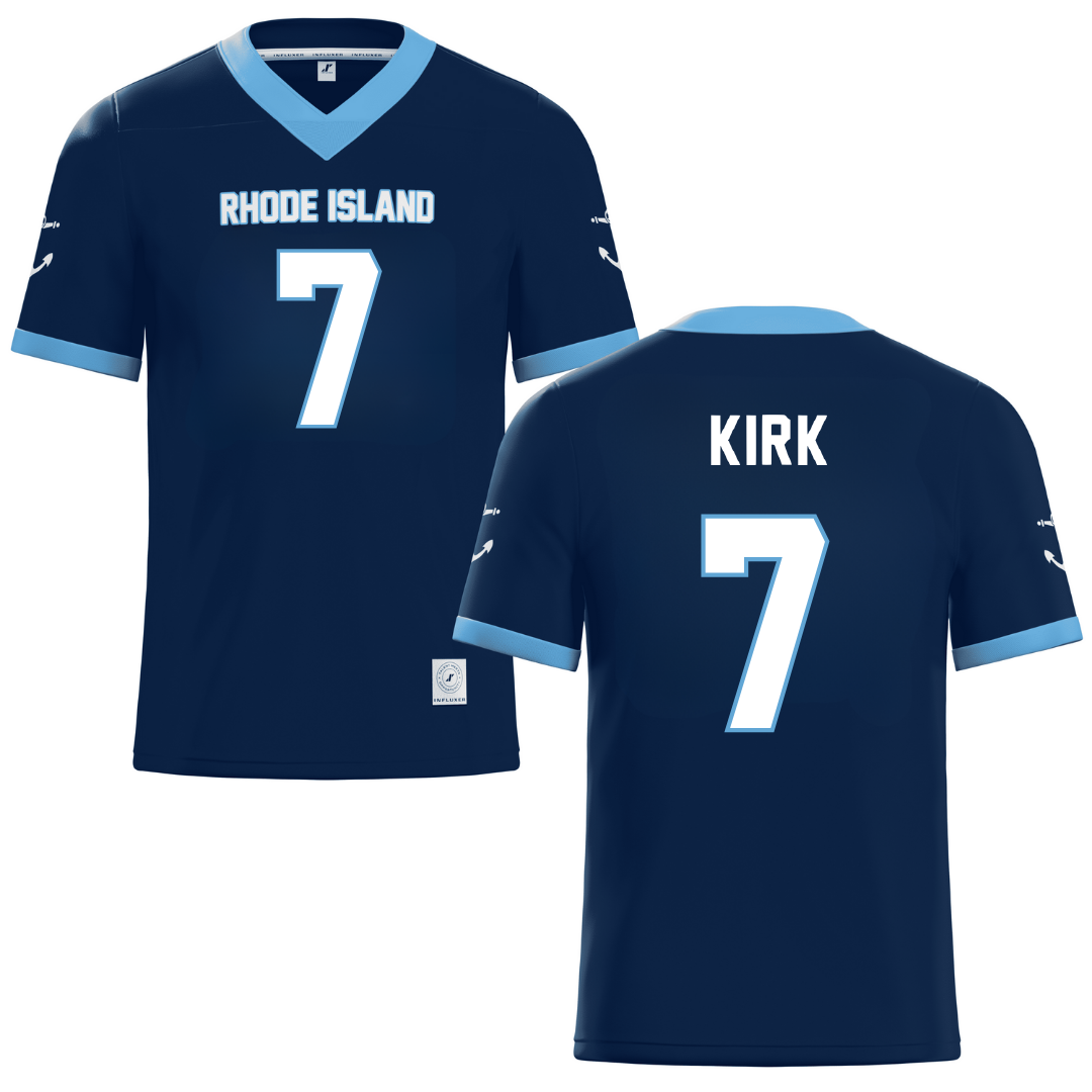 University of Rhode Island Navy Lacrosse Jersey - #7 Carolyn Kirk