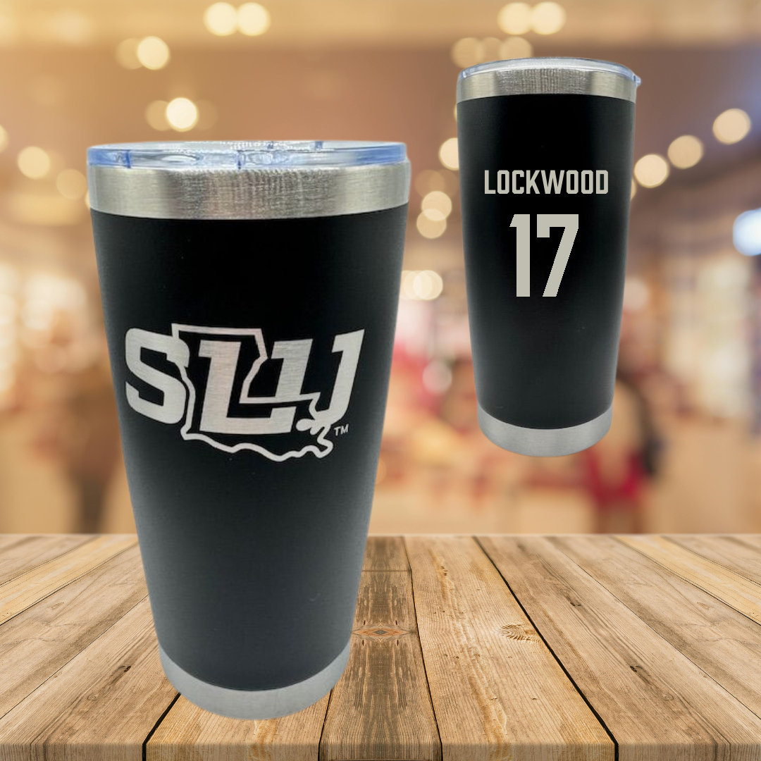 Southeastern Louisiana University Beach Volleyball Black Stainless Steel Tumbler - #17 Ysabella Lockwood