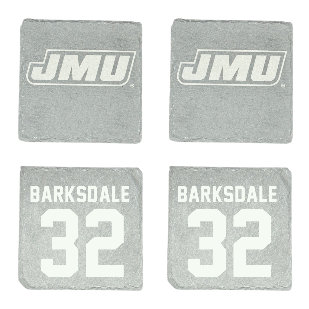 James Madison University Football Stone Coaster (4 Pack)  - #32 DJ Barksdale