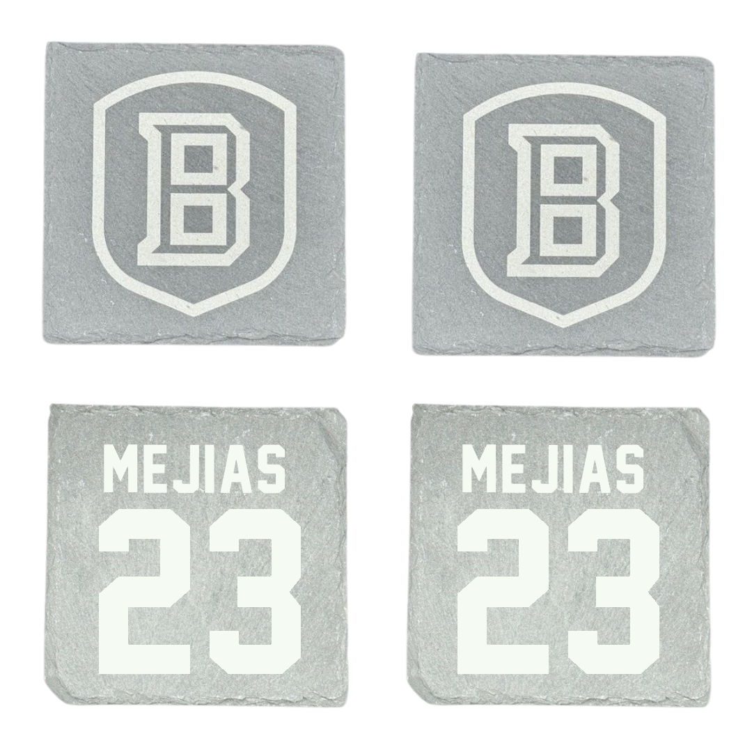 Bradley University Soccer Stone Coaster (4 Pack)  - #23 Jamaine Mejias