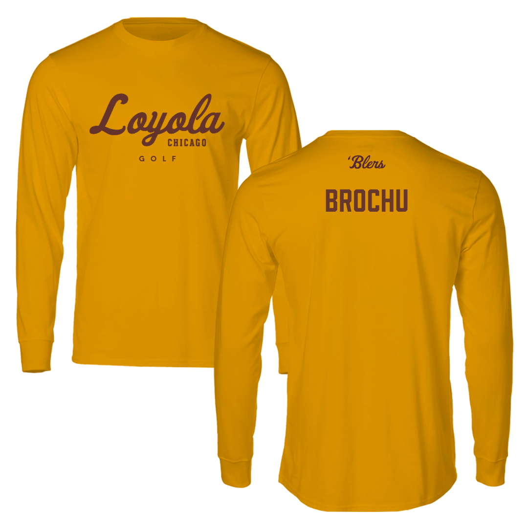 Loyola University-Chicago Golf Gold Performance Long Sleeve - Jolie Brochu