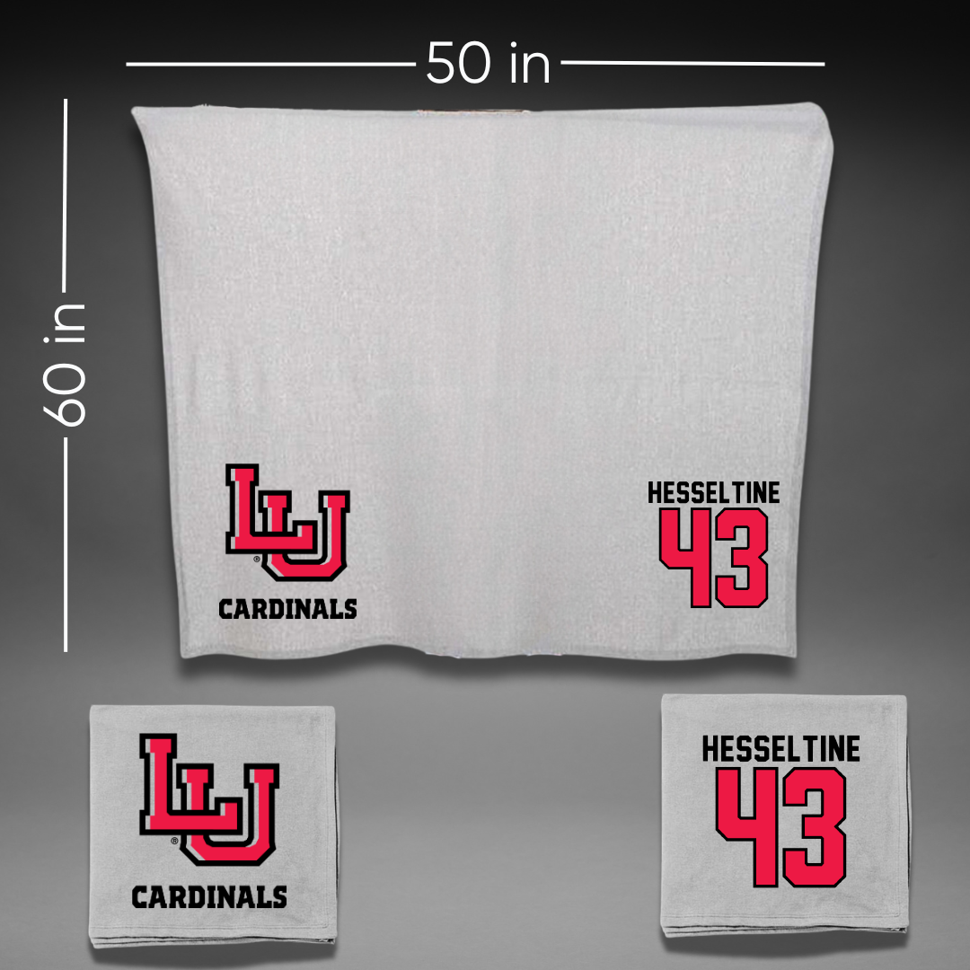 Lamar University Baseball Gray Blanket - #43 Hunter Hesseltine