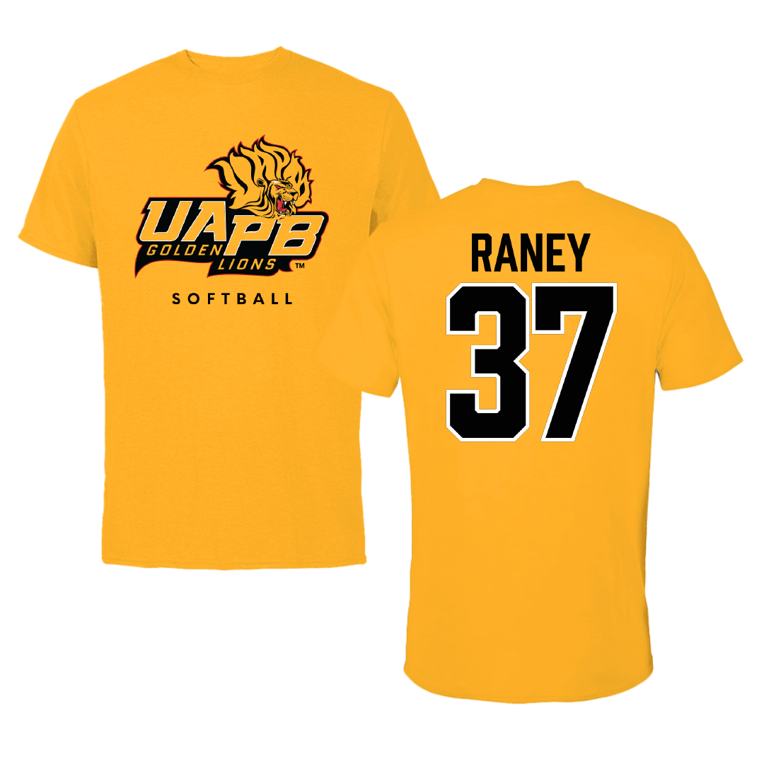 University of Arkansas-Pine Bluff Softball Gold Tee - #37 LeeAnn Raney