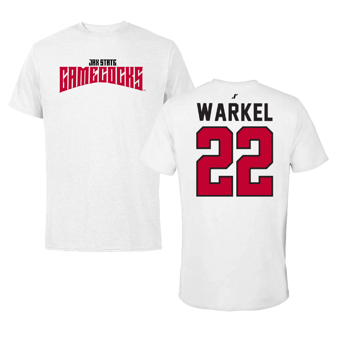 Jacksonville State University Bowling White Classics Performance Tee - #22 Anna Warkel
