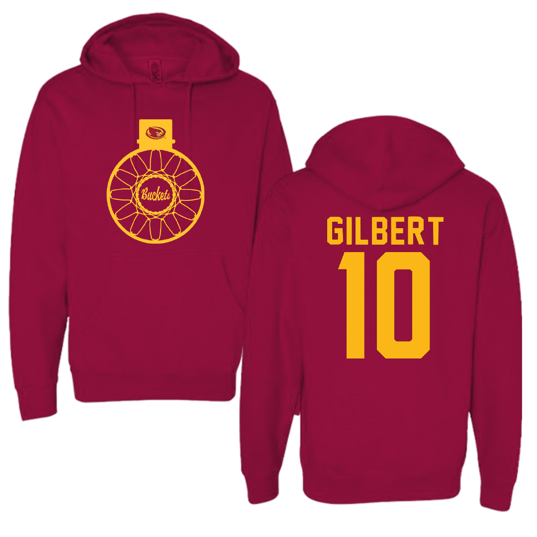 Iowa State University Basketball Cardinal Buckets Hoodie - #10 Keshon Gilbert