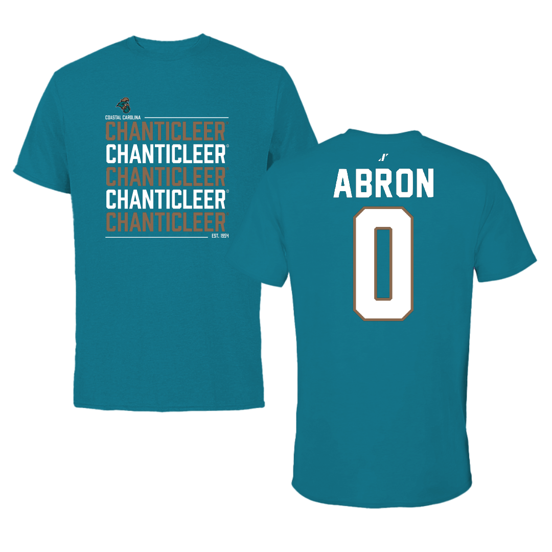 Coastal Carolina University Basketball Teal General Tee - #0 Tiara Abron