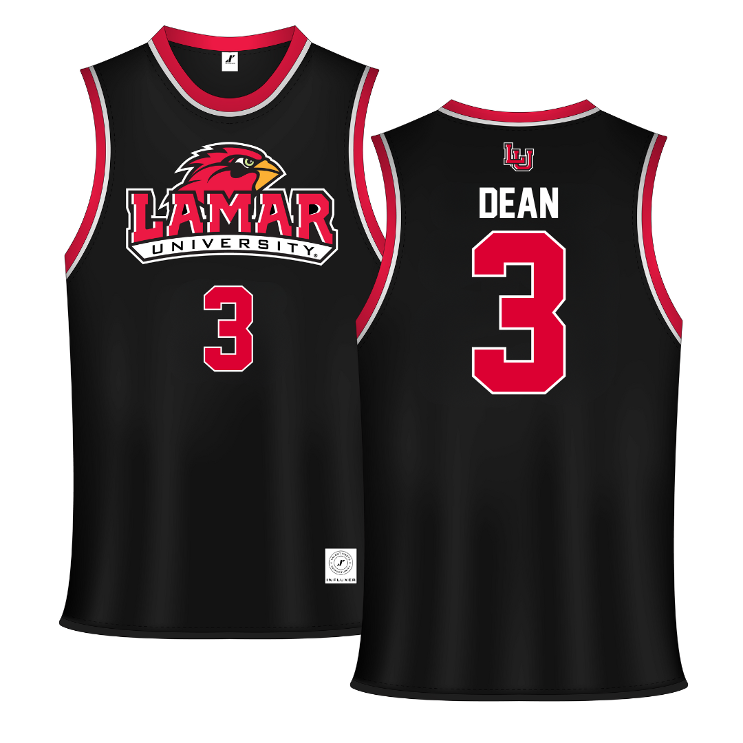 Lamar University Black Basketball Jersey - #3 Sabria Dean