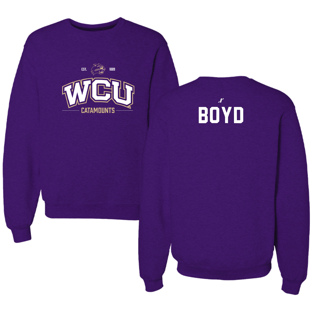 Western Carolina University TF and XC Purple General Crewneck - Imani Boyd