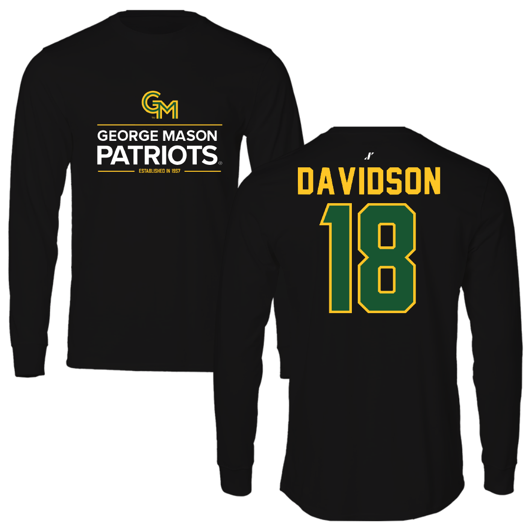 George Mason University Soccer Black General Long Sleeve - #18 Sophie Davidson