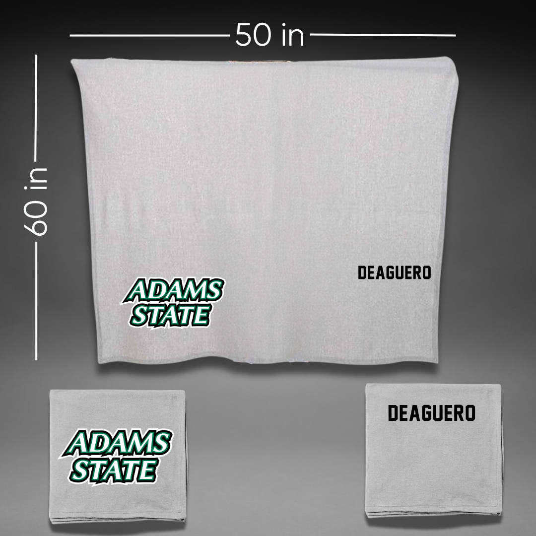 Adams State University Wrestling Gray Blanket - Levi Deaguero