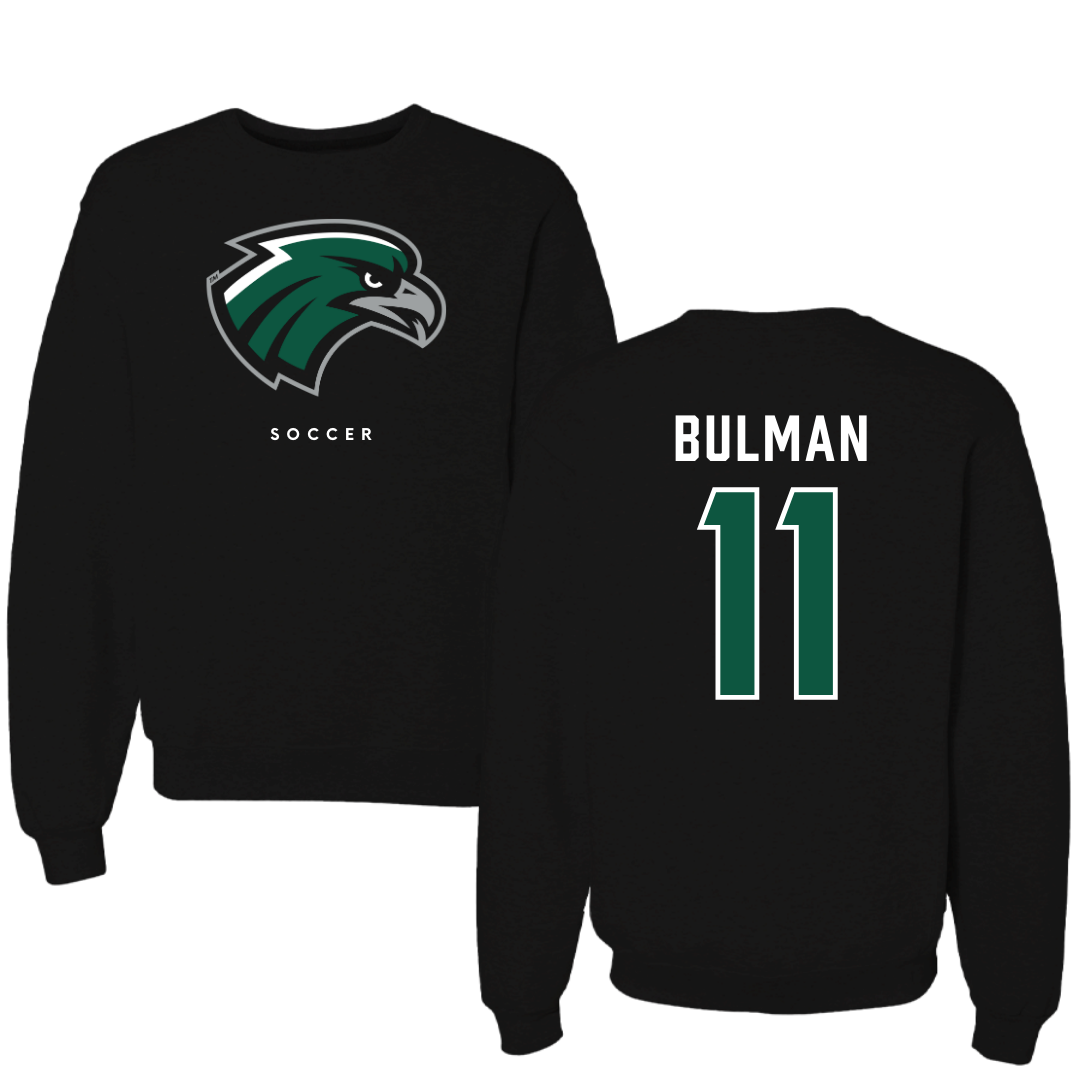 Northeastern State University Soccer Black Crewneck - #11 Braxton Bulman