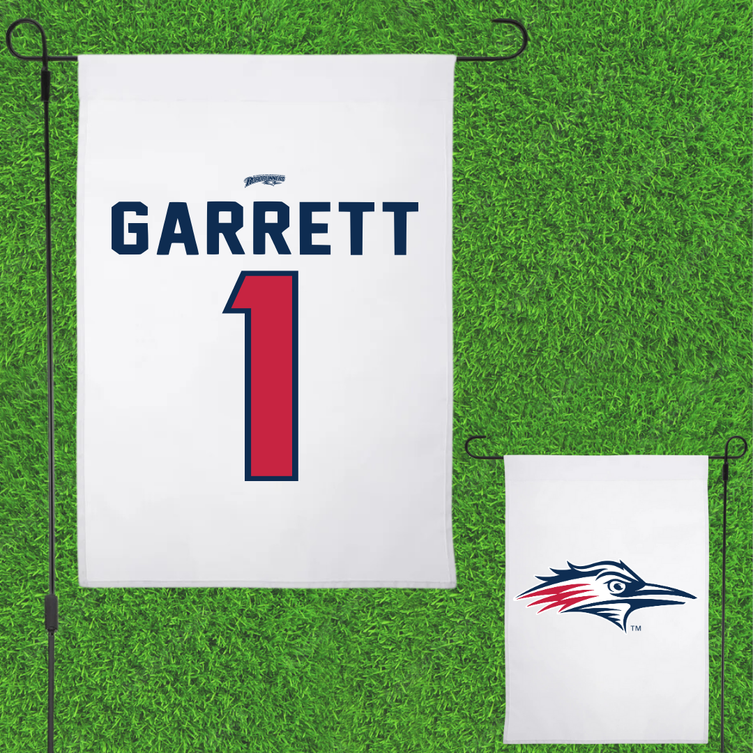 Metropolitan State University of Denver Basketball White Garden Flag - #1 KJ Garrett