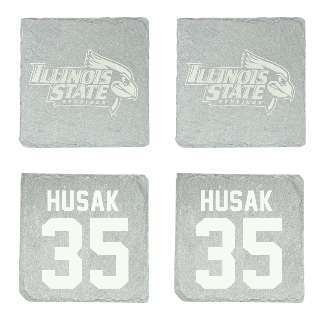 Illinois State University Baseball Stone Coaster (4 Pack)  - #35 Joe Husak