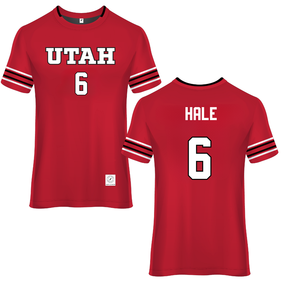 University of Utah Red Soccer Jersey - #6 Brooke Hale