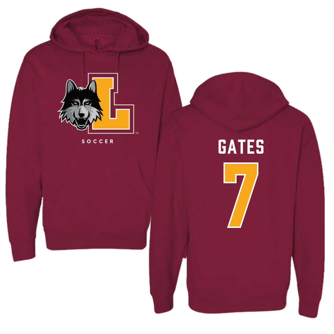 Loyola University-Chicago Soccer Maroon Hoodie - #7 John Gates