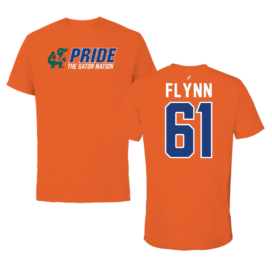 University of Florida Football Orange General Tee - #61 Nicolas Flynn