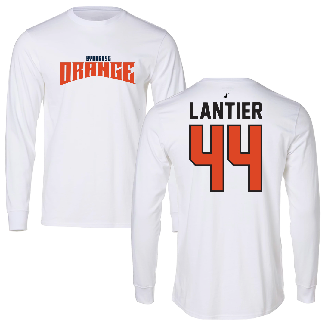 Syracuse University Softball White Classic Long Sleeve - #44 Gabby Lantier