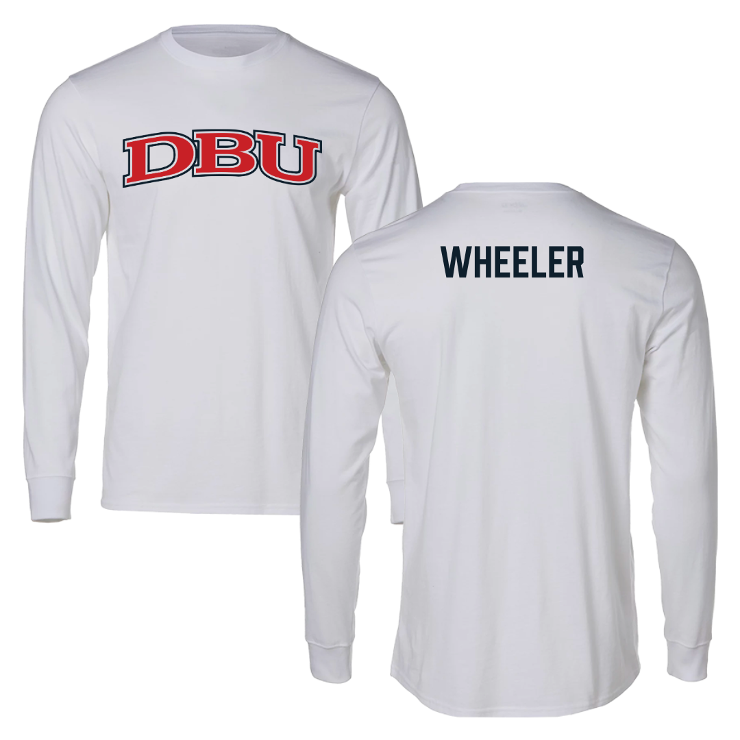 Dallas Baptist University TF and XC White Long Sleeve - Cierra Wheeler