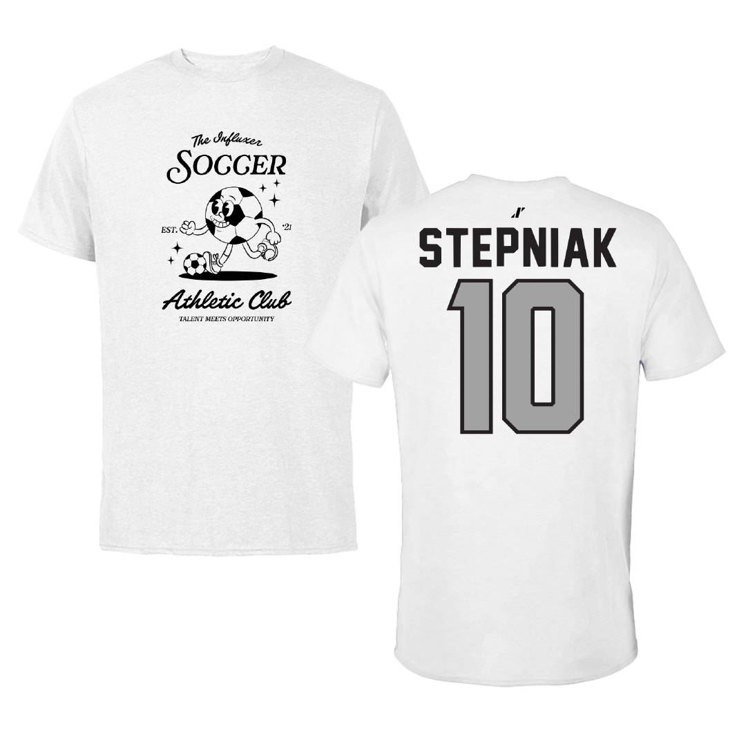 Soccer White Influxer Athletic Club Tee - #10 Laura Stepniak
