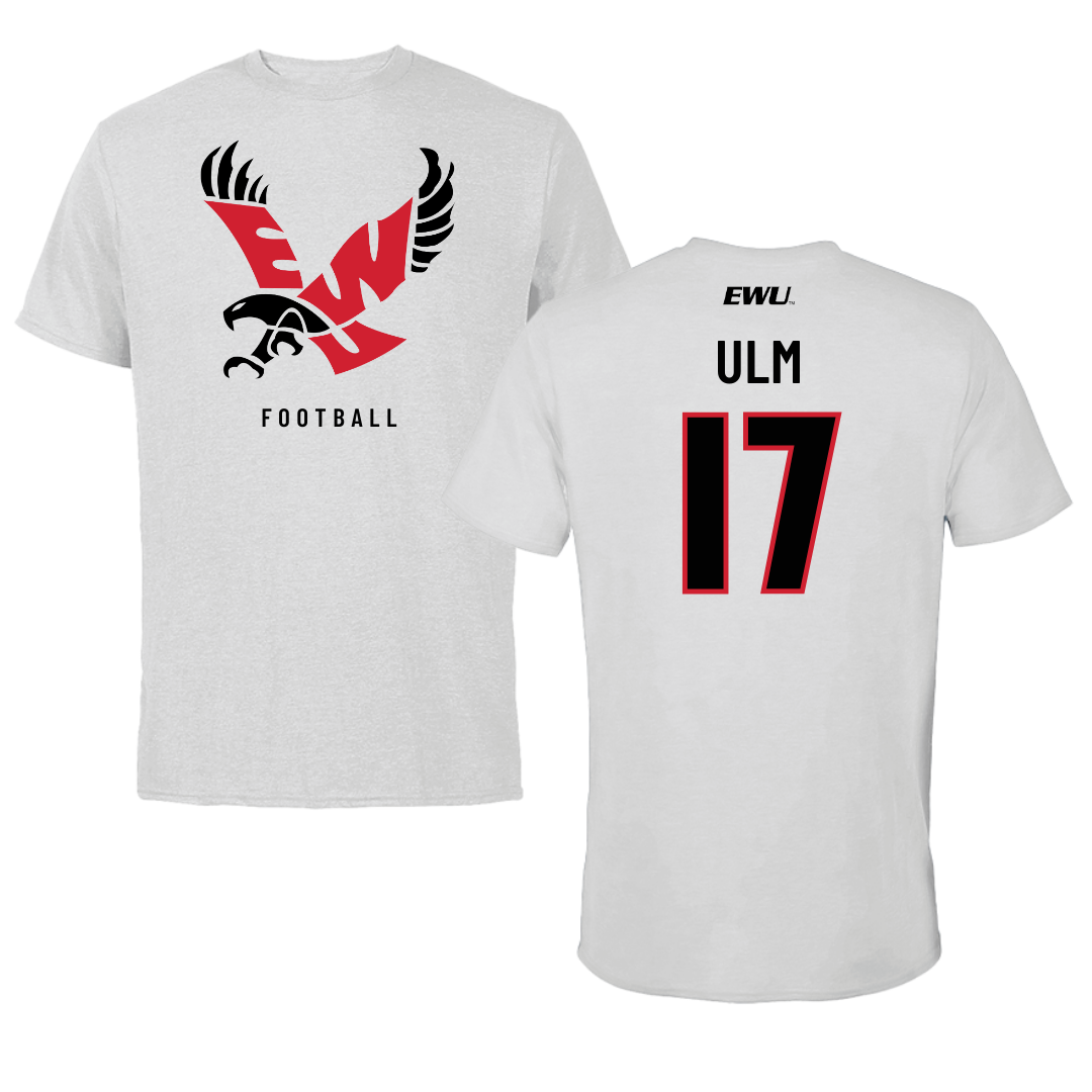 Eastern Washington University Football Light Gray Tee - #17 Nolan Ulm