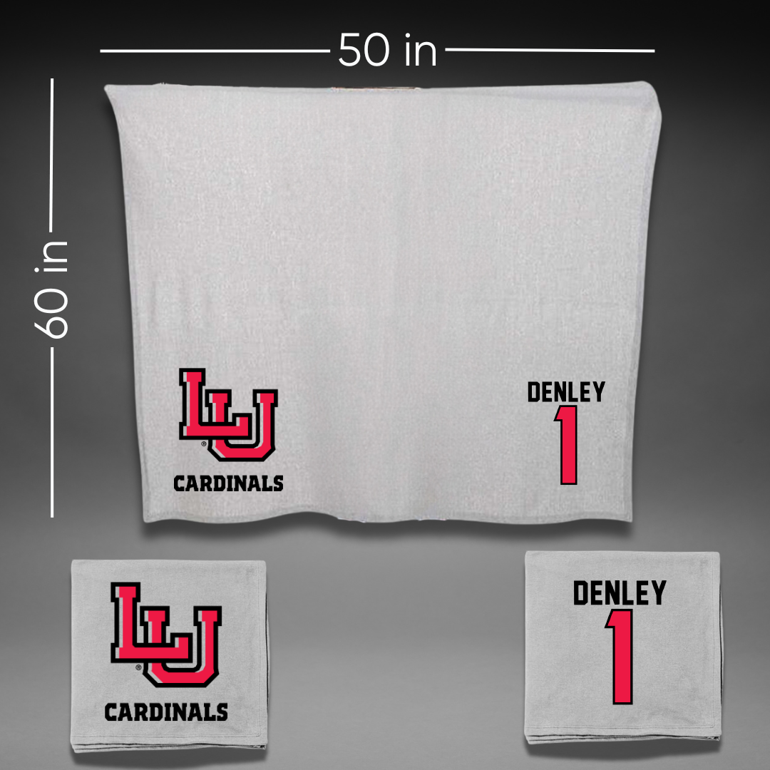 Lamar University Basketball Gray Blanket - #1 Jacei Denley