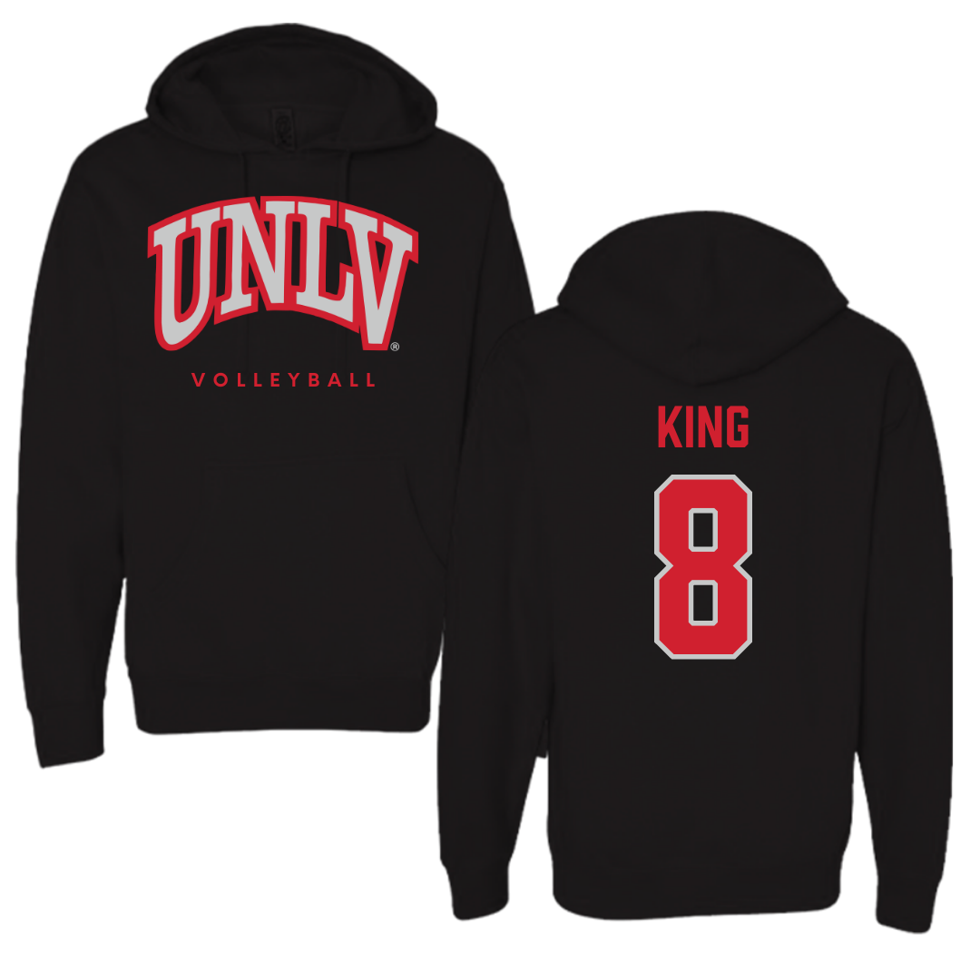 University of Nevada-Las Vegas Volleyball Black Hoodie - #8 Caleigh King
