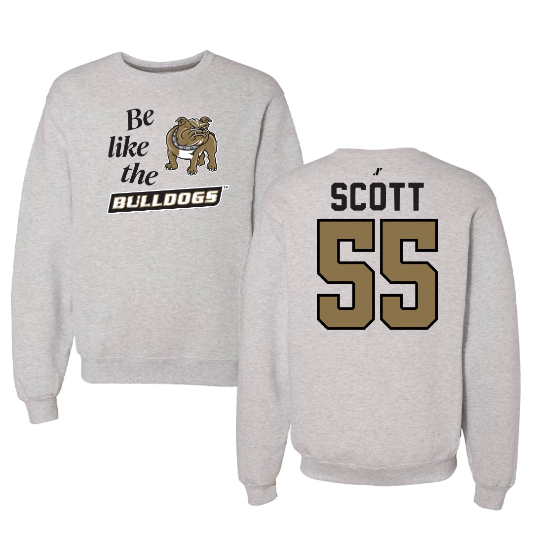 Bryant University Basketball Light Gray Be Like Us Crewneck - #55 Nia Scott