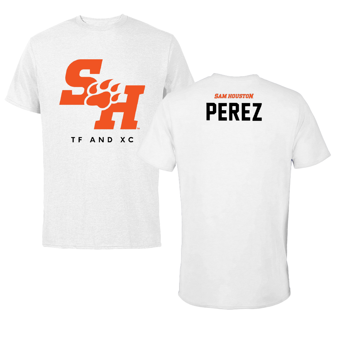 Sam Houston State University TF and XC White Tee - Anthony Perez
