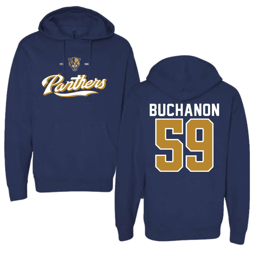 Florida International University Football Navy General Hoodie - #59 Jaheim Buchanon