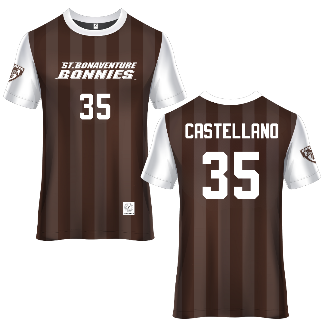 St. Bonaventure University Brown Soccer Jersey - #35 Juliana Castellano