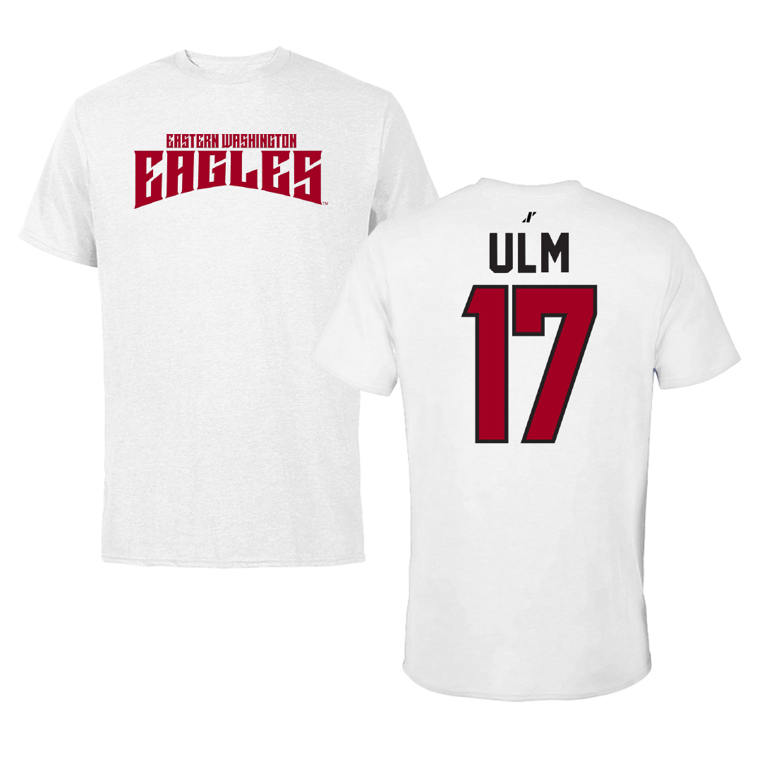 Eastern Washington University Football White Classic Tee - #17 Nolan Ulm