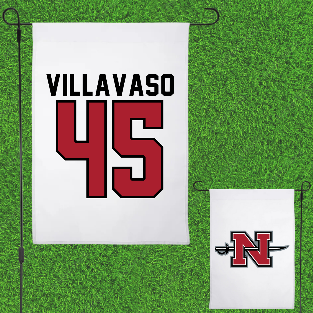 Nicholls State University Football White Garden Flag - #45 Alex Villavaso