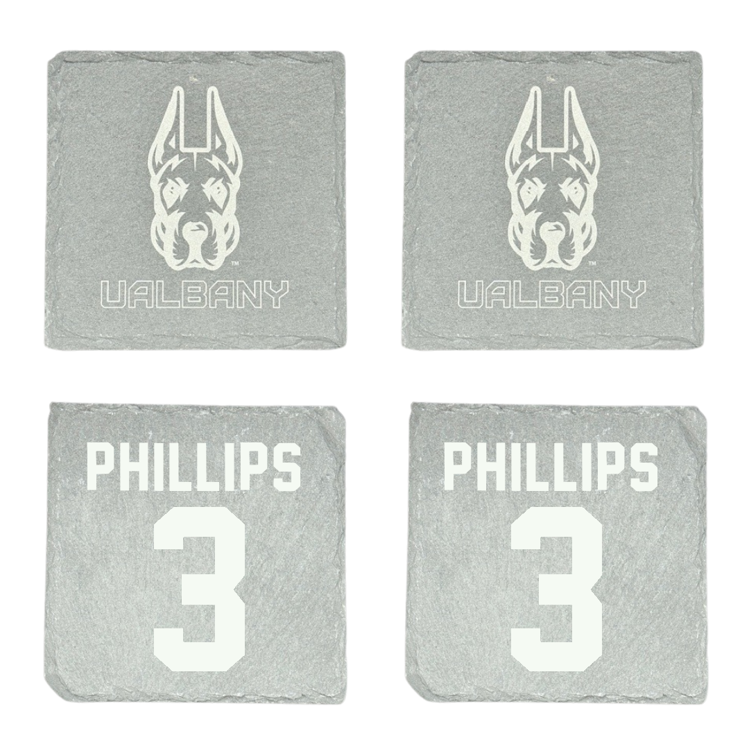 University at Albany Basketball Stone Coaster (4 Pack)  - #3 Lilly Phillips