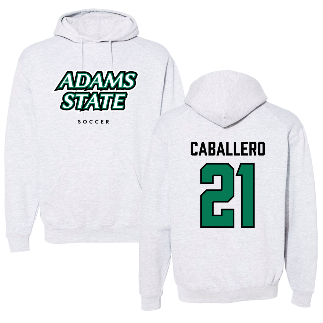 Adams State University Soccer Gray Block Hoodie - #21 Karlee Caballero