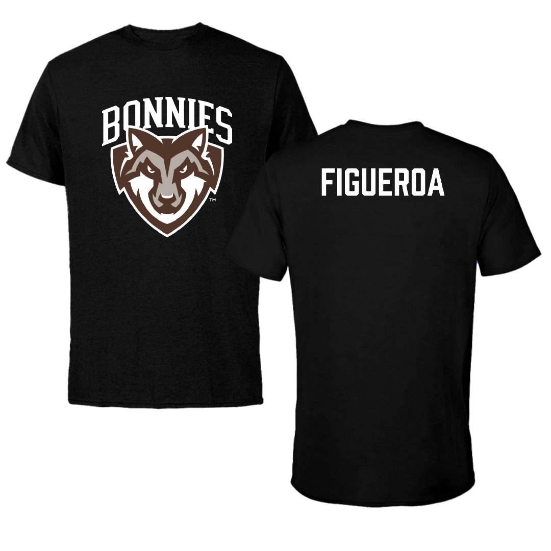 St. Bonaventure University TF and XC Black Tee - Christian Figueroa