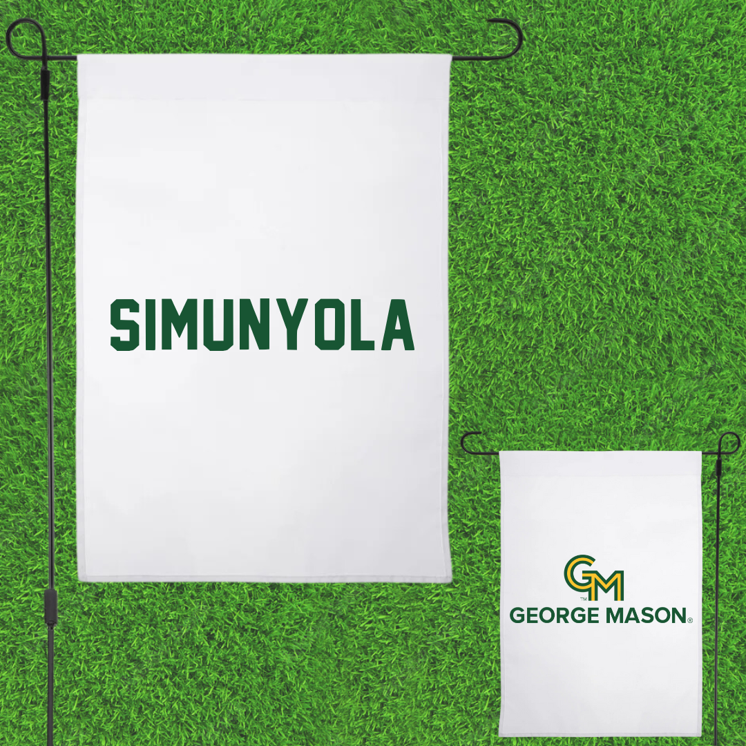 George Mason University Tennis White Garden Flag - Niza Simunyola