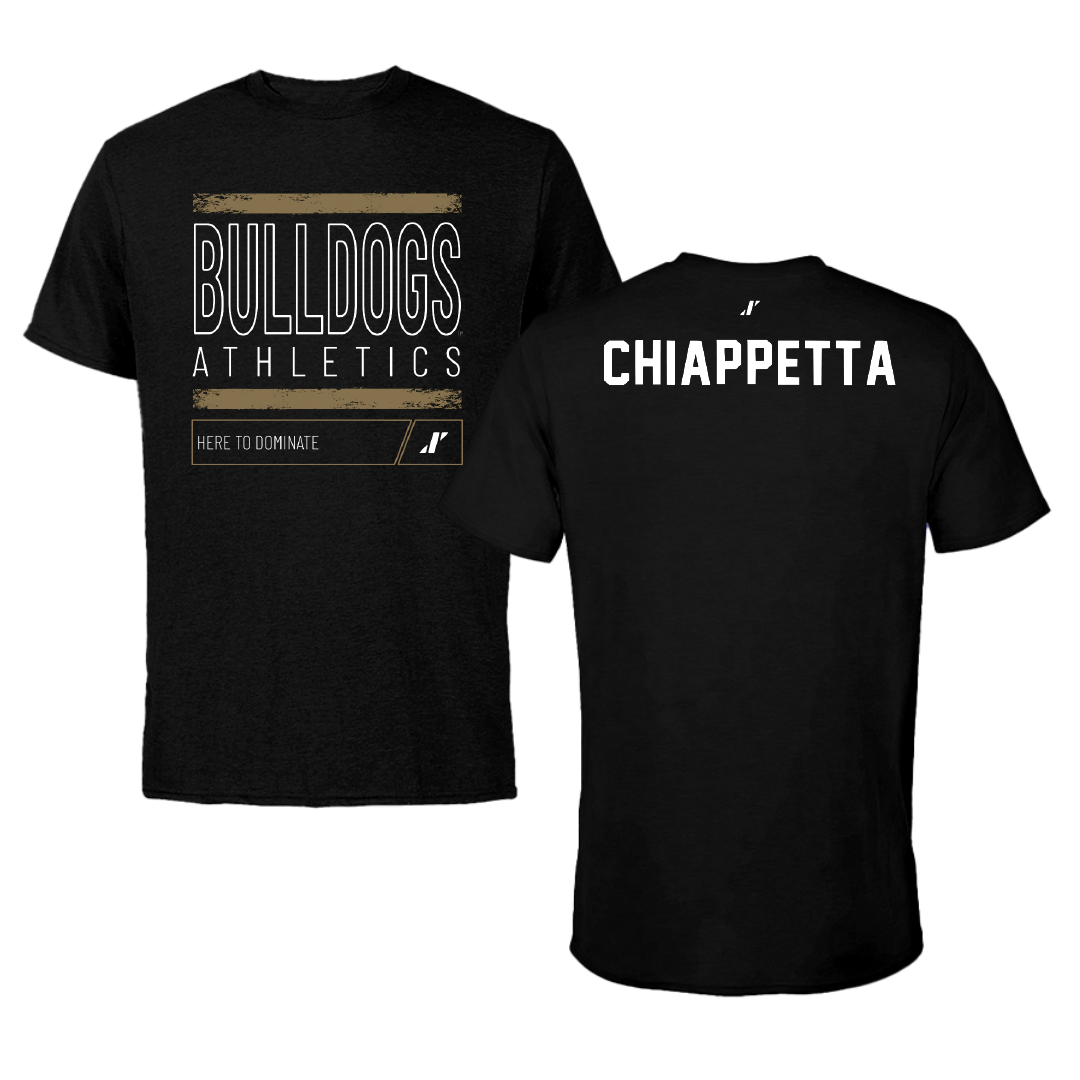 Bryant University TF and XC Black Dominate Performance Tee - AJ Chiappetta