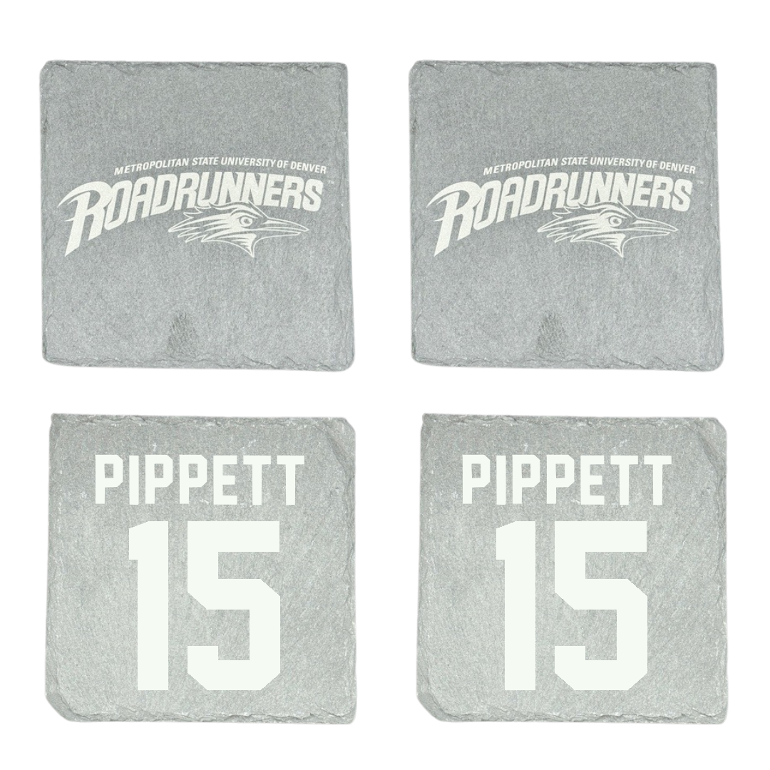 Metropolitan State University of Denver Basketball Stone Coaster (4 Pack)  - #15 Jackie Pippett