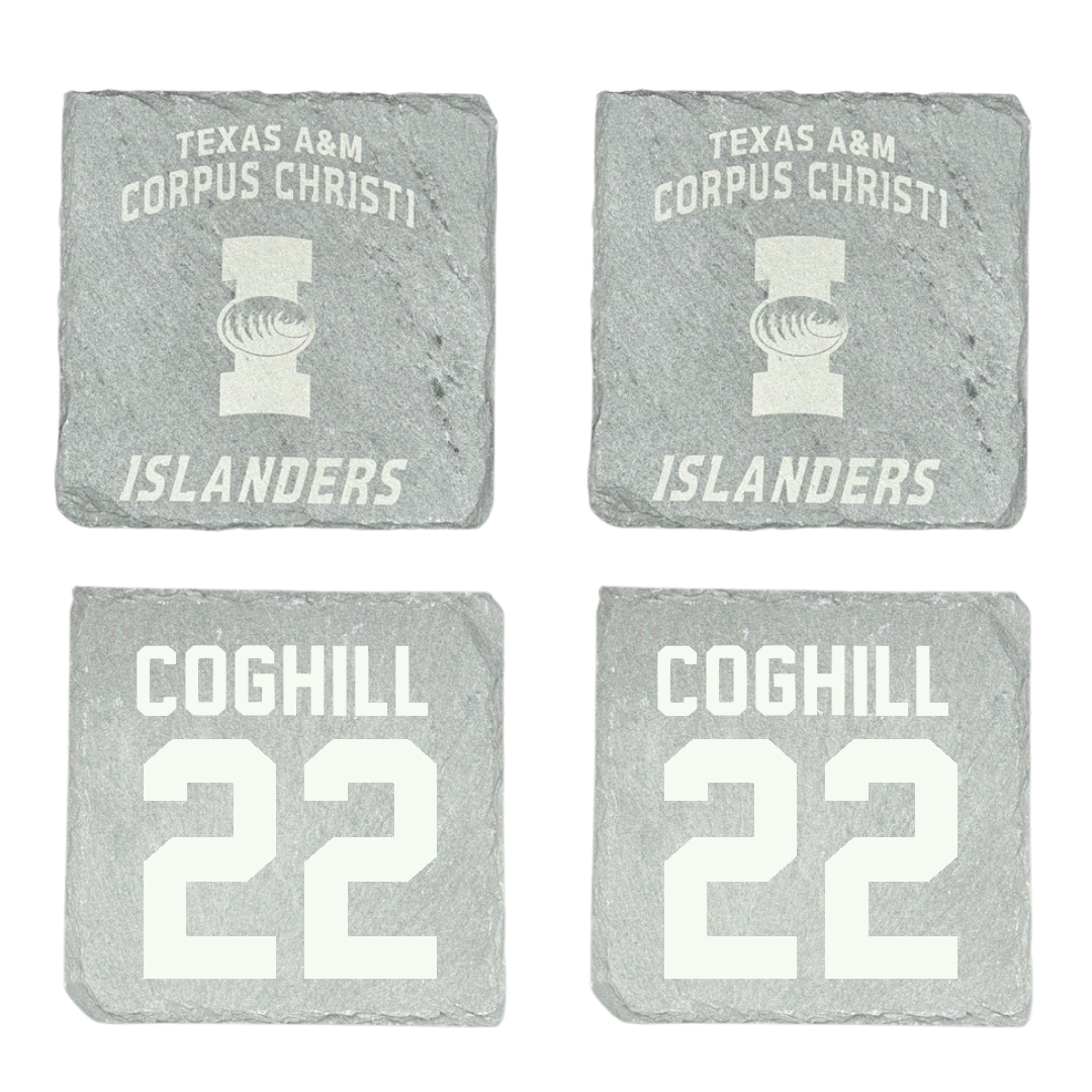 Texas A&M University-Corpus Christi Soccer Stone Coaster (4 Pack)  - #22 Paige Coghill