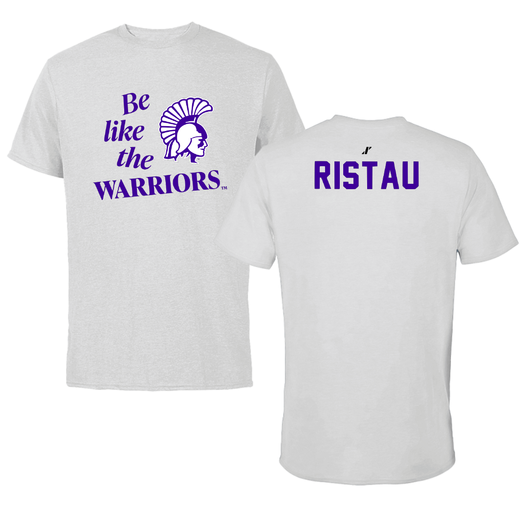 Winona State University Tennis Light Gray Be Like Us Tee - Lainy Ristau