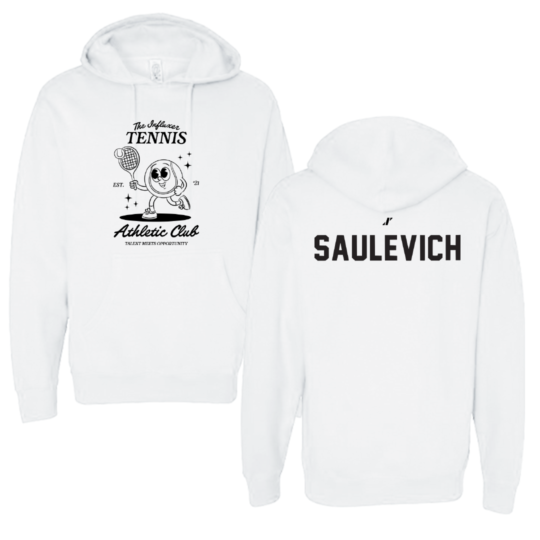 Tennis White Influxer Athletic Club Hoodie - Palina Saulevich