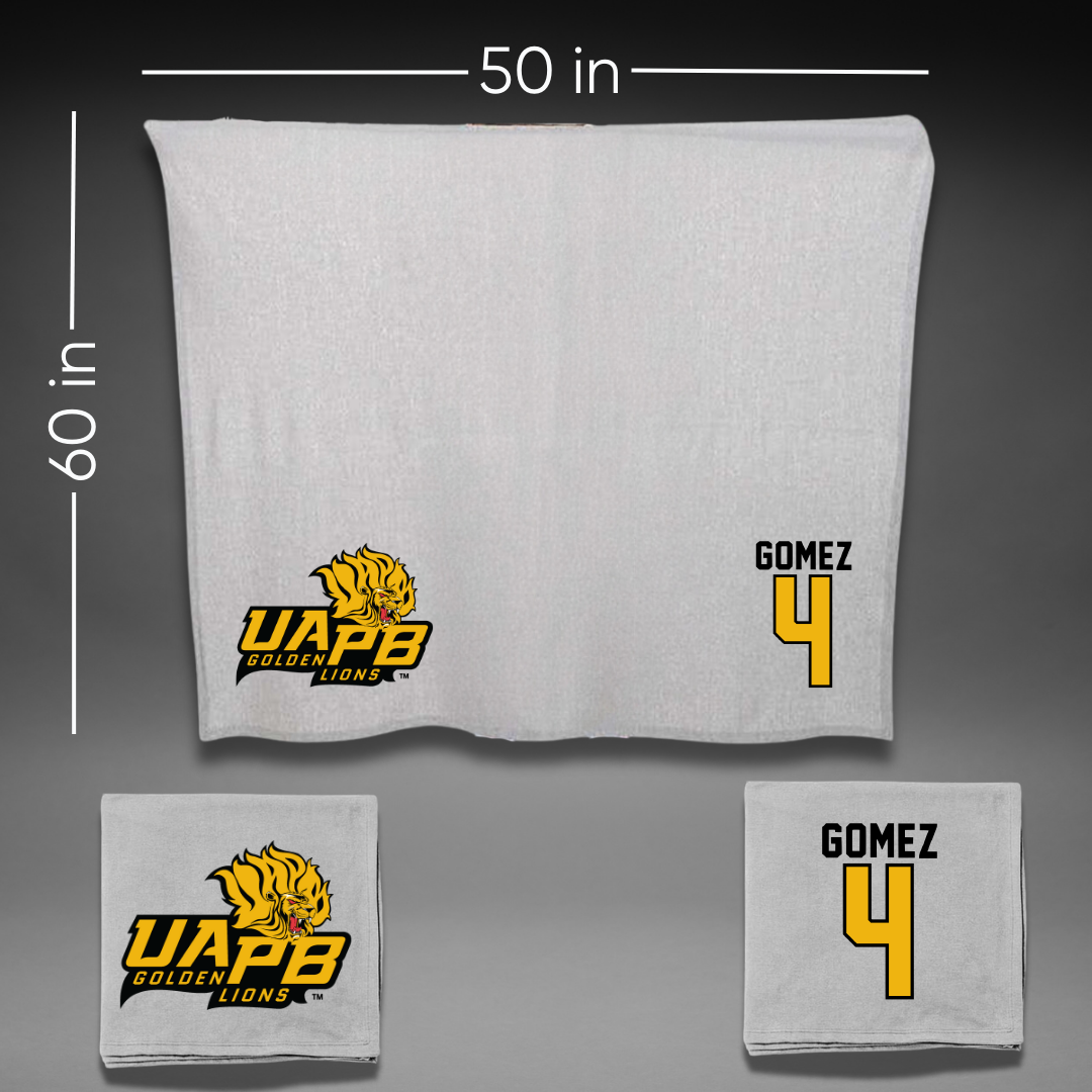 University of Arkansas-Pine Bluff Softball Gray Blanket - #4 Jazlyn Gomez