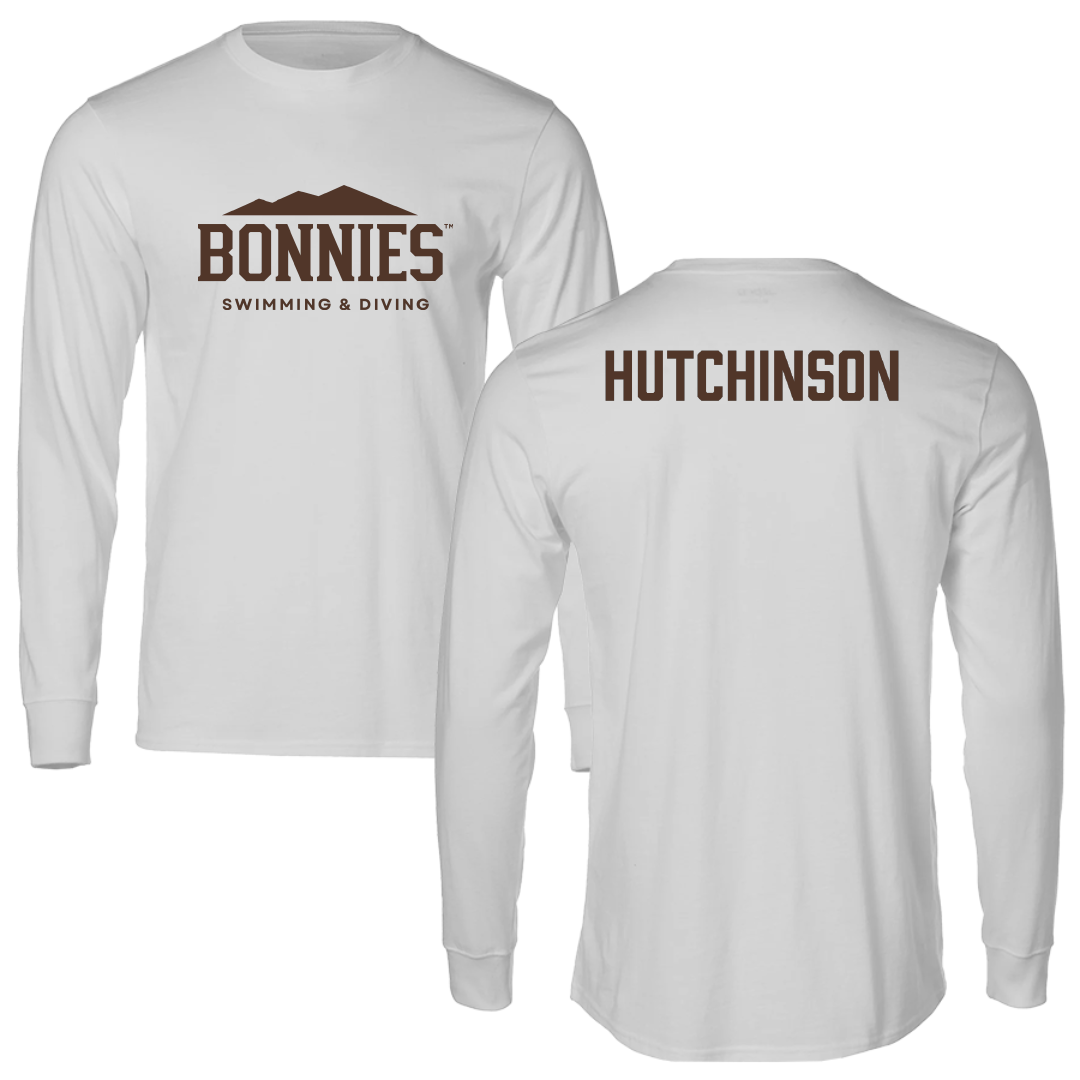St. Bonaventure University Swimming & Diving Light Gray Performance Long Sleeve - Davis Hutchinson